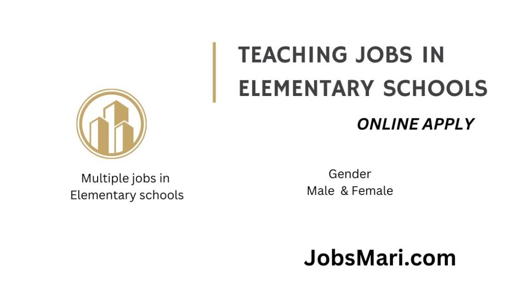 Teaching jobs in Elementary schools